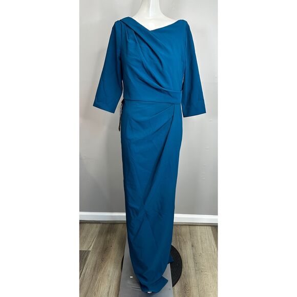 NWT KAY UNGER MARGERITE COLUMN GOWN SIZE 4 $318 - Picture 3 of 8